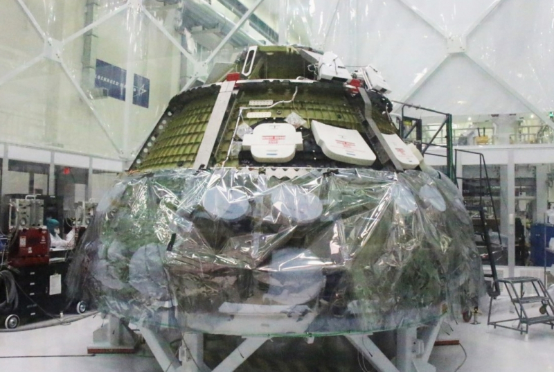  Командный модуль корабля Orion для миссии Artemis II в процессе изготовления. Фото Lockheed Marin 