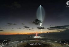 Фото - Плавучая платформа SpaceX сфотографировала уникальную «космическую медузу», созданную ракетой Falcon 9